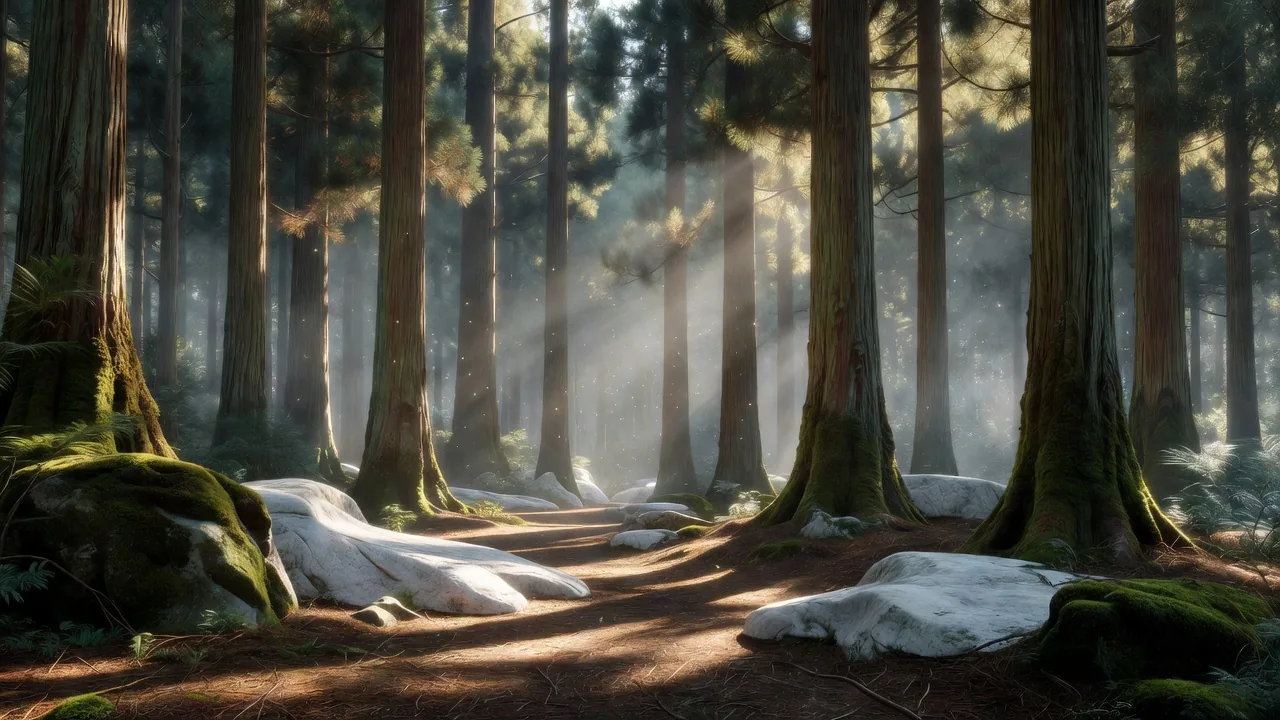 Forest Light Beams
